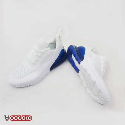 نایک ایر مکس 270 سفید آبی Nike air max 270 white and blue